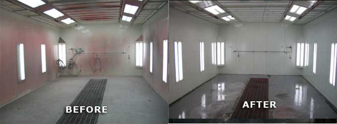 Paint Booth Cleaning Service
